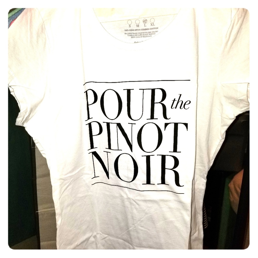 Women's "Pour the Pinot Noir" graphic T-shirt